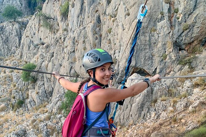 Via Ferrata John Hogbin with Photos - Zip lines add speed to the route