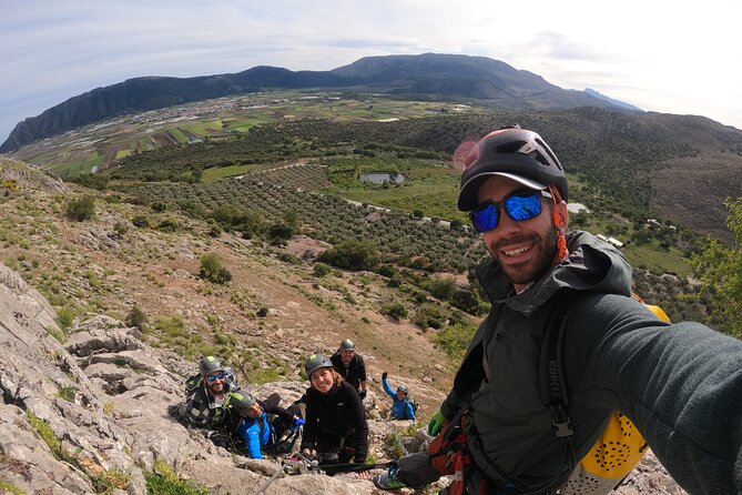 Via Ferrata John Hogbin with Photos - The 8-meter abseil changes the pace