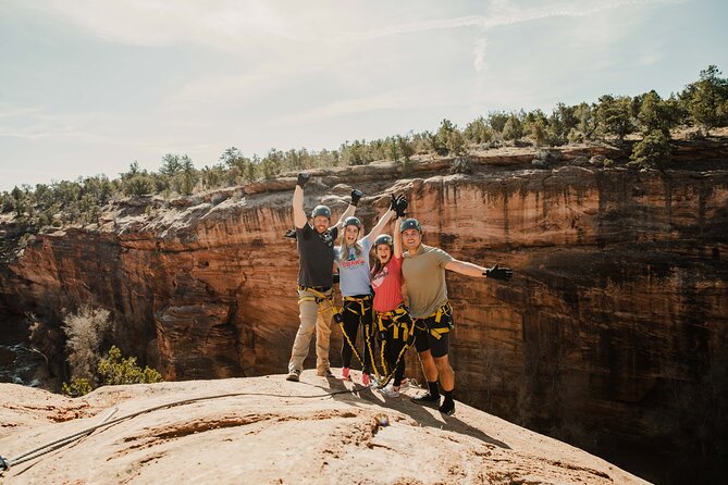 Via Ferrata / Rappel Adventure in East Zion - Riding into Cave Lakes Canyon