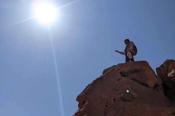 Wadi Rum Mountain Hike: Umm Ad Dami, highest point of Jordan + Jeep tour & Lunch - Wadi Sabet, Chicken Rock, and the Bedouin cave